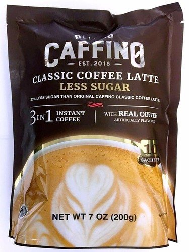 3 PACK DELIZIO CAFFINO CLASSIC COFFEE LATTE 3 IN 1 INSTANT COFFEE WITH MILK - Picture 3 of 5