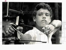 1986 Press Photo Archer Jamie Loesch - hps11485