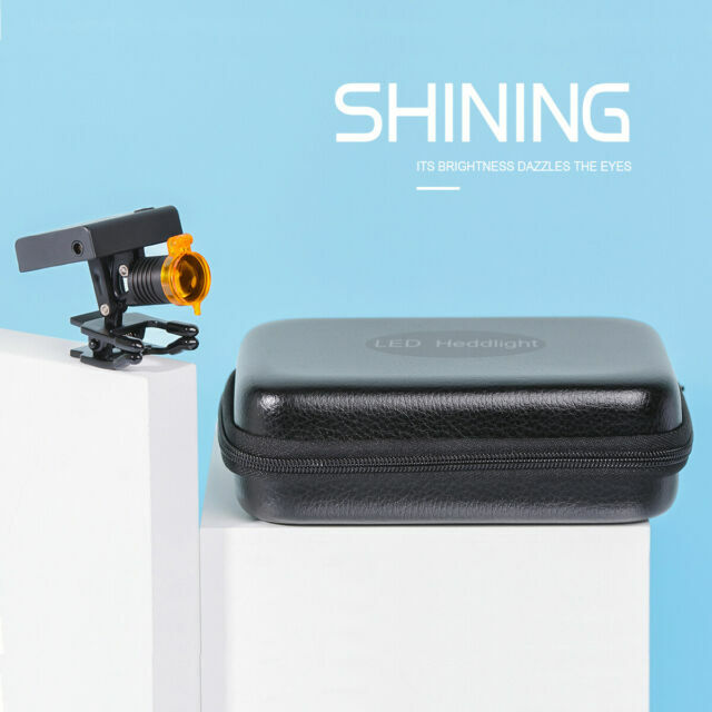 3W Wireless Dental LED Headlight with Optical Filter Dental Loupe Light US