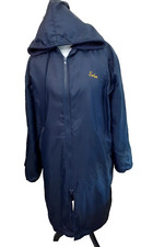 CBA Swimmer Allweather Hooded Lined Coat Sz M, SwimOutlet Blue Double Zip USA