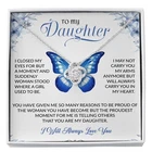 To My Daughter Necklace, Gift for Daughter from Dad, Daughter Father Necklace
