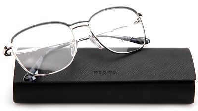 NEW PRADA VPR 57V 329-1O1 Grey Gunmetal EYEGLASSES 54-17-140 B44mm Italy