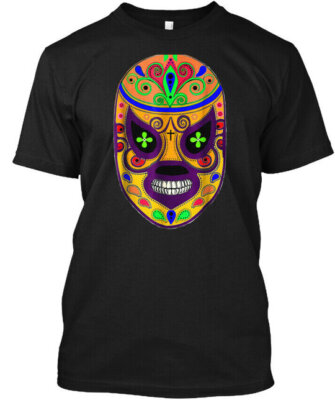 Feel-ink Lucha Libre El Santo Dia De Mue T-Shirt Made in the USA Size S to 5XL