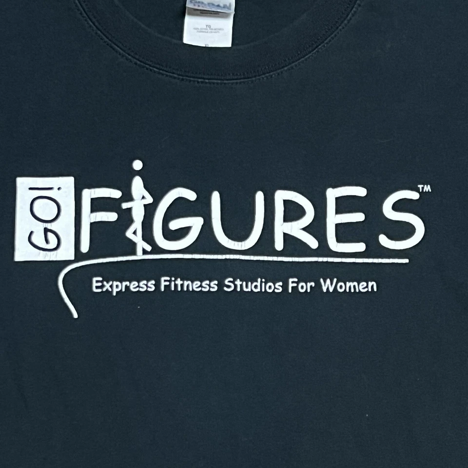 复古女式健身房 T 恤 Go Figures Express 健身尺寸 XL 90 年代 Y2K 运动 — 第 4/4 张图片