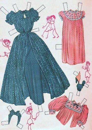 VINTAGE UNCUT 1953 "I LOVE LUCY" LUCILLE BALL & DESI PAPER DOLLS~#1 REPRODUCTION - Image 4 of 4