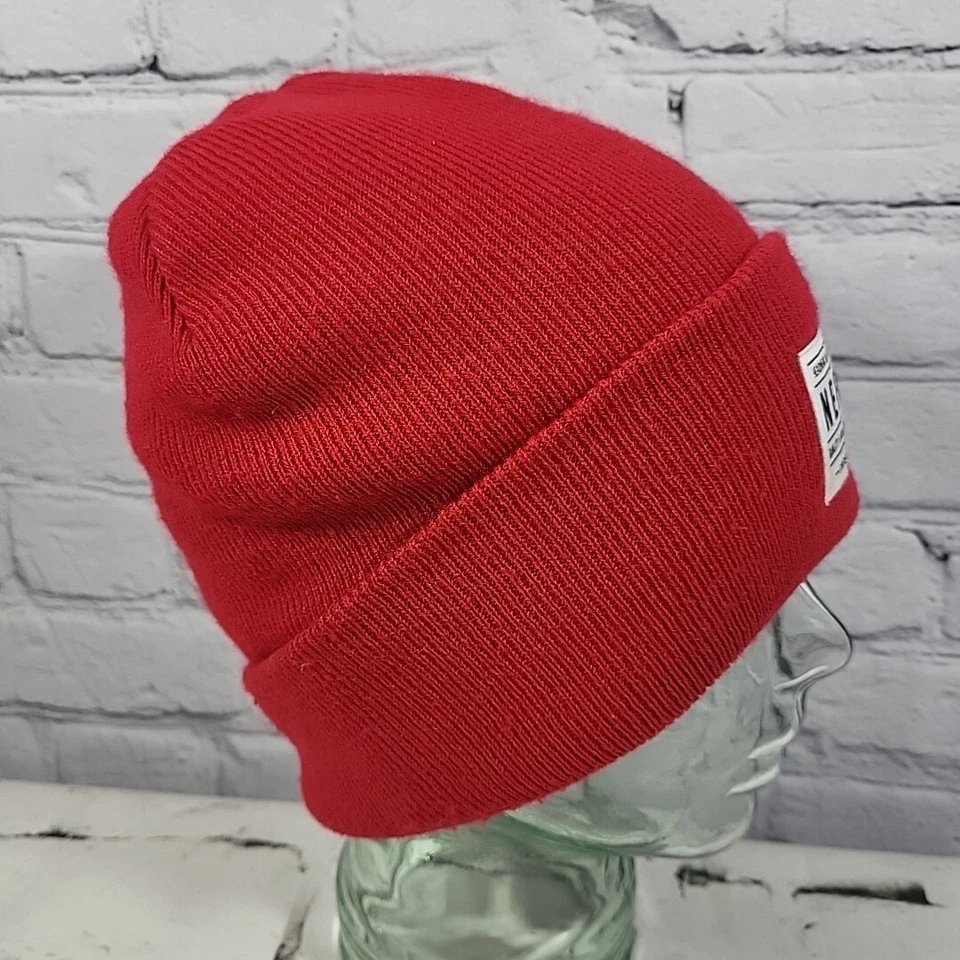 Neff Sombrero Unisex Rojo Gorro Elástico Tejido Enrollable Cálido Invierno Gorra de Esquí Foto 4 de 4