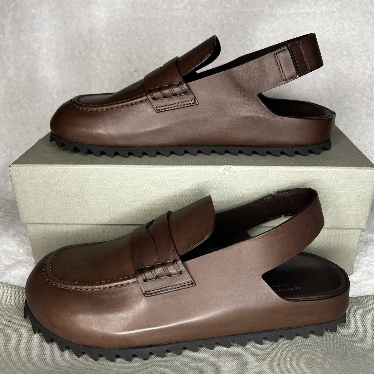 Officine Creative Pelagie 015 Slingback Loafers Brown Sz 38 