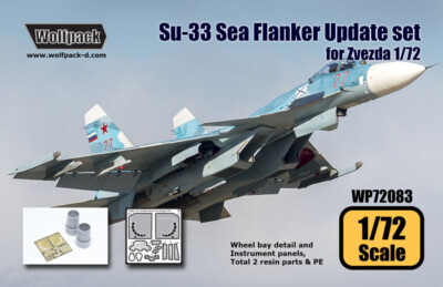 MW22 WOLFPACK WP72083 SU-33 SEA FLANKER UPDATE SET (FOR ZVEZDA  ZUBEHÖR 1/72