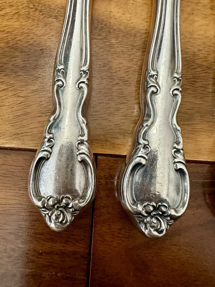 Easterling Sterling Silver Vintage Flatware Set 10 Pieces - Image 4 of 4