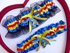 New Handmade Wolverine X-Men Wedding Garter Red Yellow Royal Blue Black Prom