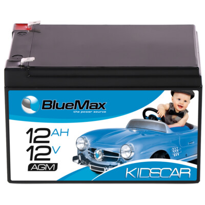 BlueMax KidsCar AGM GEL Bleiakku 12V 12Ah Bleigel Akku Gelakku Elektroauto