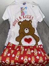 Care Bears Adult (L) Large Pjs Pyjamas Licensed Love Carebears Valentine?s Day