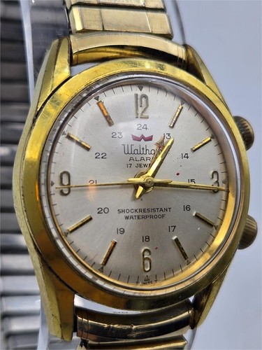Reloj pulsera Waltham 1969 vintage raro reloj despertador vintage para hombre - Imagen 3 de 9