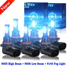 Faro LED + luz antiniebla para For Chevy Silverado 1500 2500 3500 HD 2003-2006