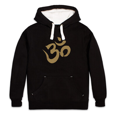 Om Hoodie Hooded Top Sanskrit Namaste Yoga Mindfulness Printed Mens Womens  Gifts UK