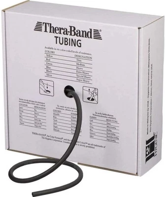 TheraBand Tubing 100 ft Roll - Black Exercise Special Heavy Resistance Tubing
