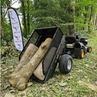 Quad ATV Mower Tipping Trailer  Iron Ox  EQUESTRIAN MOWER TRAILER  STABLES