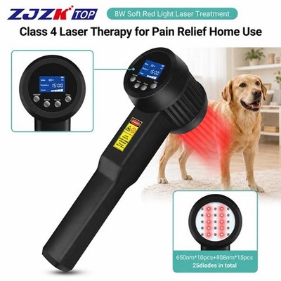 8W Portable Cold Laser Therapy  650nm 808nm for Wound Healing Spinal Discomfort