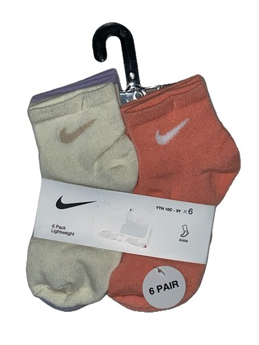 NIKE Cushioned or Lightweight Socks; No-Show, Ankle, Crew; Toddler & Youth sizes - Picture 16 of 66