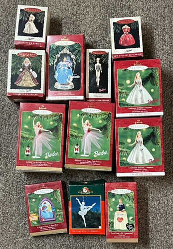 Hallmark Barbie Boxes Only Lot of 9 USED