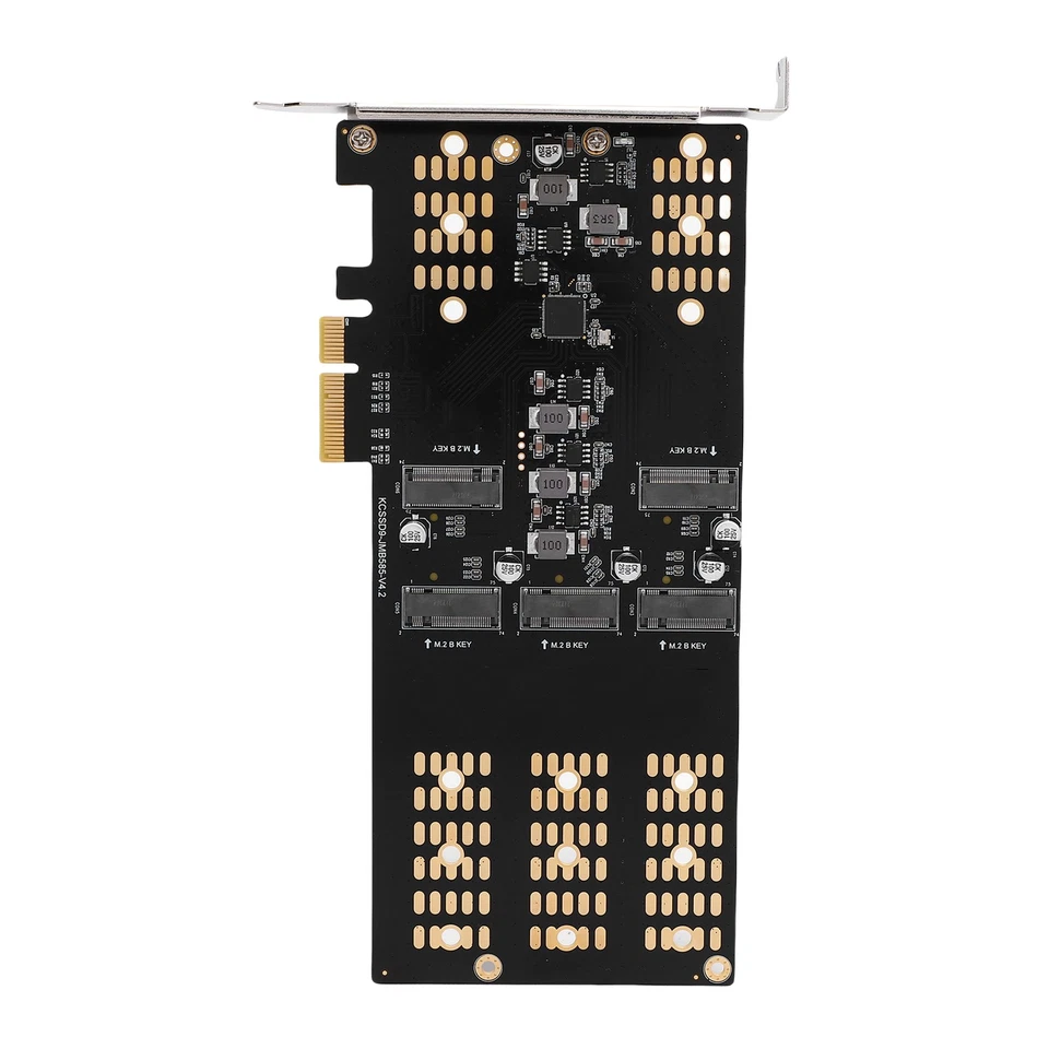 ◜M.2 PCIe To M.2 Serial ATA SSD Adapter 5 Slot M.2 PCIe Expansion Card For 2 - Image 3 of 4