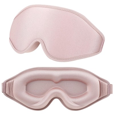 Seidenschlafmaske, 3D Stereo Tiefschlaf Augenmaske bequem verstellbar