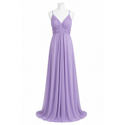 Prom Dress Long Formal Lilac Lavender Evening Gown Birdy Grey Bridesmaid Small