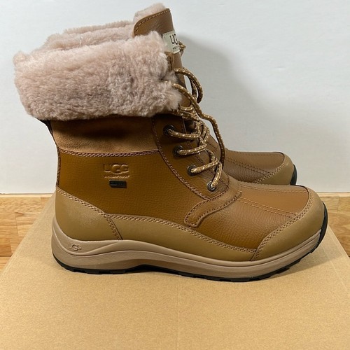 NEU UGG 9,5 Chestnut Adirondack wasserdichte isolierte Damenstiefel aus Wollmischung - Bild 1 von 12