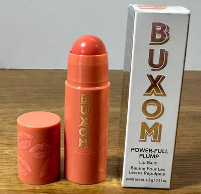 Buxom Power-Full Plump Lip Balm ~ First Crush (Pink Peach) ~ 0.17oz / 4.8g ~ NIB