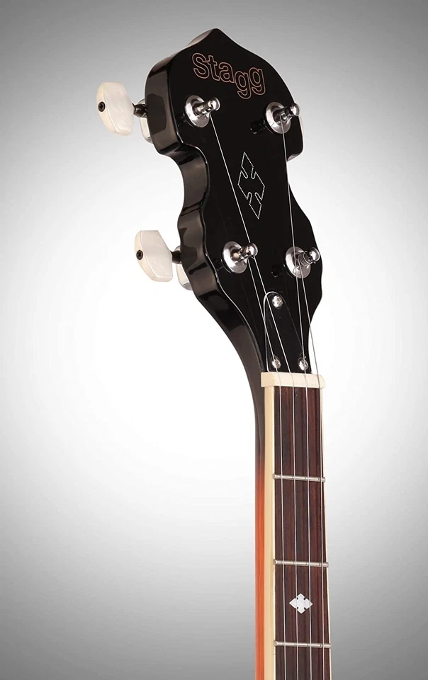 Stagg Left Hand 5-String Bluegrass Banjo Deluxe - Image 4 of 4