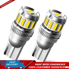 2PCS T10 194 168 2825 W5W LED License Plate Lights Marker Light Bulb White
