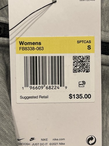 Nike Tech Fleece Full-Zip Up Hoodie Women's Grey FB8338-063 Size Small - Picture 9 of 9