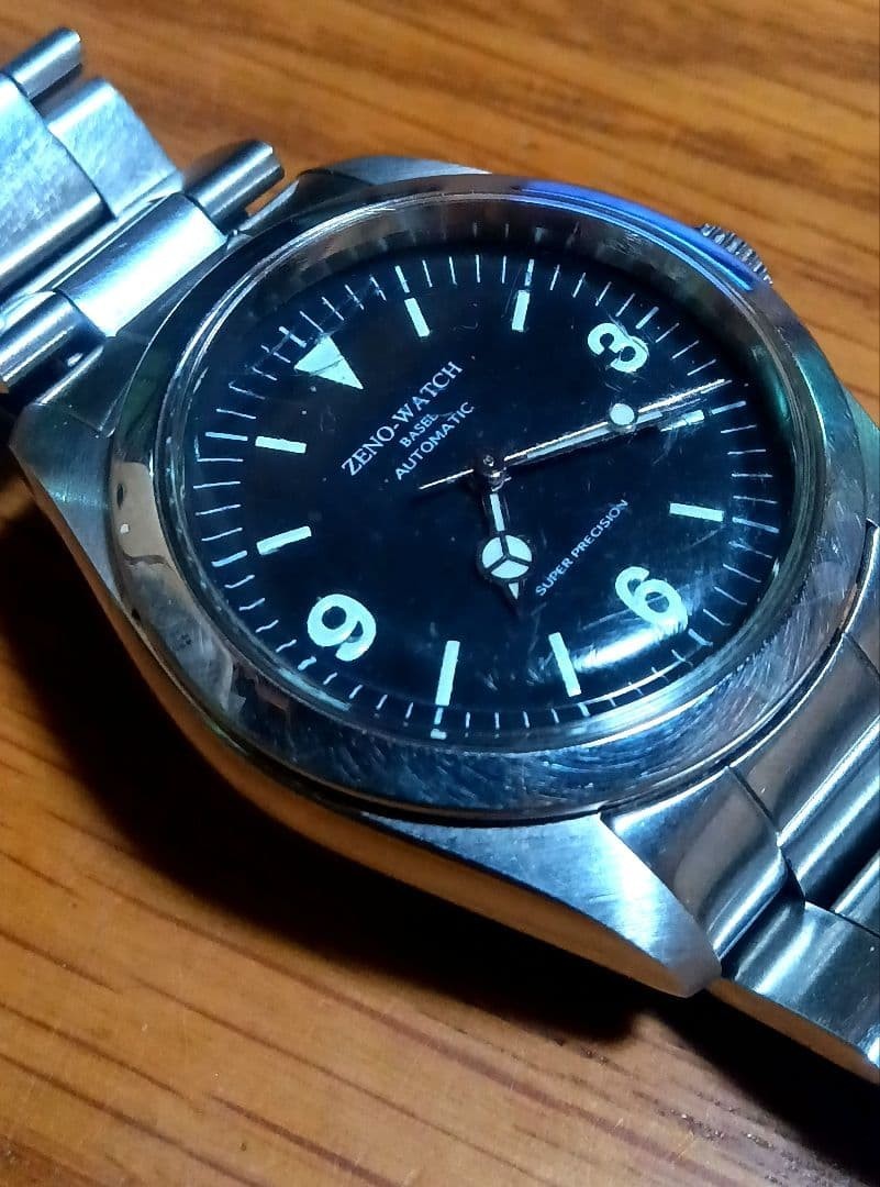 ZENO WATCH ZN-001 Automatic Watch Luminous Dial Screw Down Crown