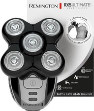 Remington RX5 Shaver for Bald Men (5 Cutting Heads, Skin Close Results, 0.2mm)