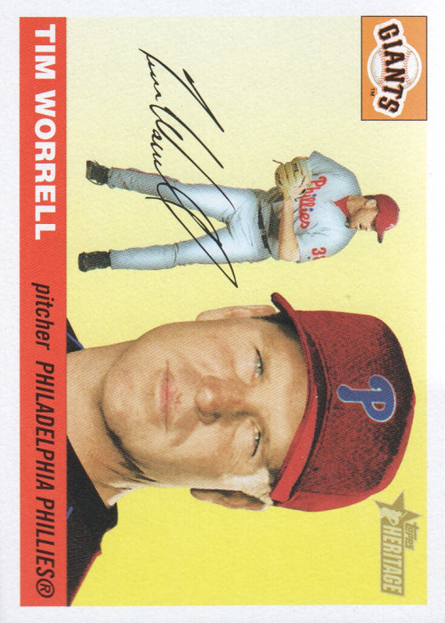 2004 Topps Heritage #93 Tim Worrell - BB