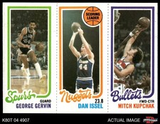 1980 Topps George Gervin / Dan Issel / Mitch Kupchak 208 / 72 / 249 8 - NM/MT