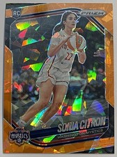 2025 SONIA CITRON Panini Prizm WNBA #122 ORANGE ICE PRIZM ROOKIE CARD MYSTICS RC