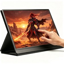 UPERFECT 15,6" Touchscreen Monitor 120Hz Akku 10800mAh Full HD USB-C Display