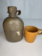 Mensa e coppa vintage 1964 esercito americano epoca Vietnam datata militare eccedenza