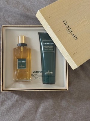 RARE Vintage GUERLAIN Vetiver Gift Set 1998 - Factory Sealed / BNIB - EDT 100ml