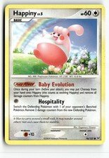 happiny pokemon card value 52/123 - Mysterious Treasures Reverse Holofoil Uncommon Retreat cost Did you know the creator