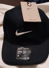 Nike Featherlight Youth Boys Black Baseball Cap One Size Lightweight Logo