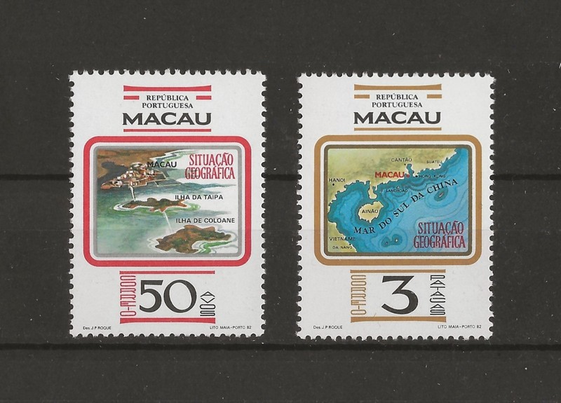 China - Macau - Portugal - # 467-68 - MNH - 1982 Geographical Position -