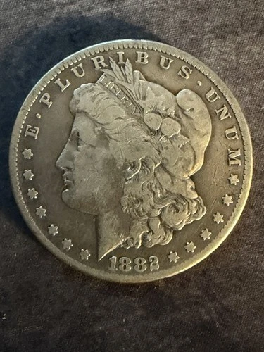 1882 Morgan Silver Dollar $1 Circulated Business Strike 0.9 Fine Silver Coin