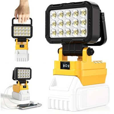 LED Work Light for Dewalt 20V Max Battery, Cordless Design, 
