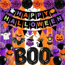 Halloween Party Decorations, 73PCs Halloween Decorations Indoor Set Including HA