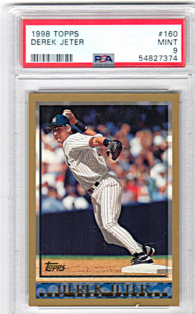 1998 Topps Derek Jeter Yankees #160 HOF PSA 9