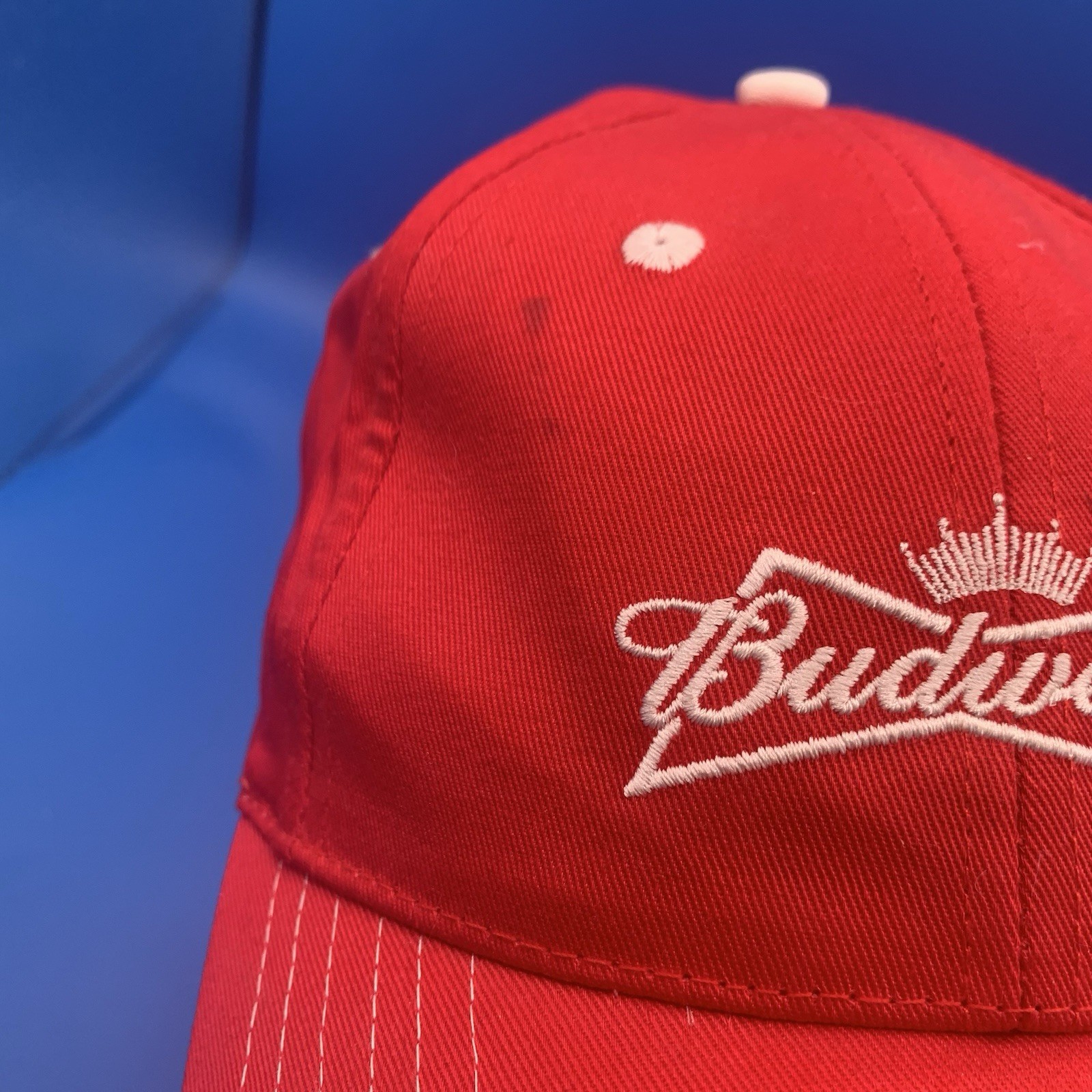 Budweiser Red Adjustable Cap Hat Strap-back Headw… - image 6