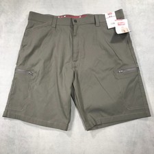 Wrangler Cargo Shorts Men's 38 Gray Performance Stretch Nylon Work Hiking NEW