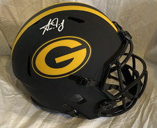 Aaron Jones Green Bay Packers Autographed Full Size Eclipse Replica Helmet COA